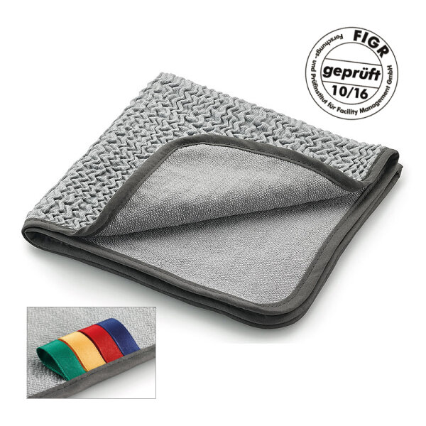 Mikrofasertuch 38x38cm 2-Seiten Poliertuch f&uuml;r alle Fl&auml;chen