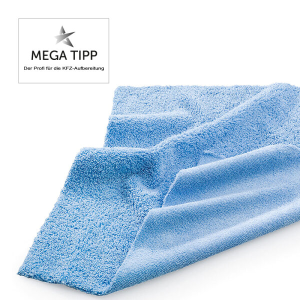 Microfiber dust and polishing cloth 40x40cm blue car preparation